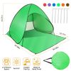 Pop Up Beach Tent Shelter - Anti-UV Automatic Waterproof Canopy for 2/3 Man w/ Net Window Storage Bag