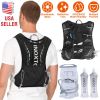 Sport Hydration Vest Running Backpack with 15oz - 50oz Water Bladder Adjustable Strap Storage Bag