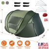 5-8 Person Pop Up Waterproof Tent with 4 Mosquito Net Windows and Carrying Bag