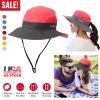 Women Summer Sun Bucket Hats Foldable UV Protection Cotton Cap