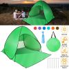 Pop Up Beach Tent Shelter - Anti-UV Automatic Waterproof Canopy for 2/3 Man w/ Net Window Storage Bag