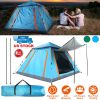 4-5 Person Camping Tent Waterproof with 2 Mosquito Net Windows, Carrying Bag