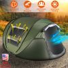 5-8 Person Pop Up Waterproof Tent with 4 Mosquito Net Windows and Carrying Bag