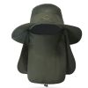 Fishing Bucket Hat, Wide Brim Breathable Unisex Sunlight-proof Removable Neck Face